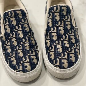 Christian Dior oblique embroidered women solar slip on sneaker